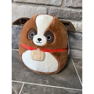 Squishmallows FuzzAMallows Puppy Dog  12" Sassafras St Bernard Soft Plush NWT